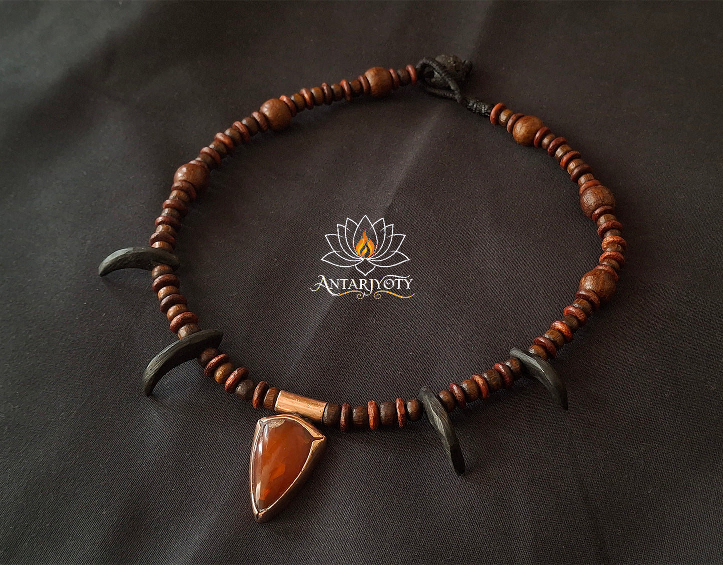 Carnelian Stone Tribal Pendant