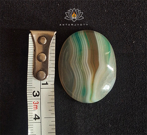 Unique Green Botswana Agate Stone Cabochon