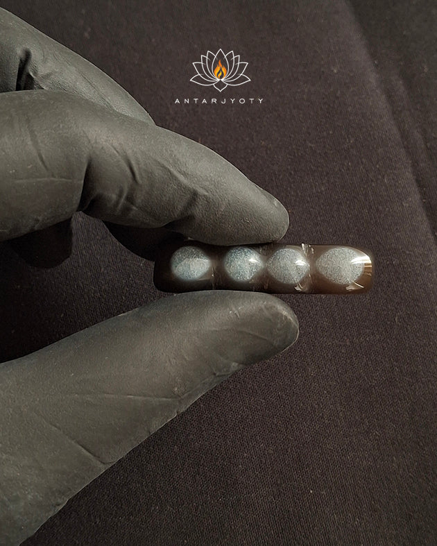 4 Eye Natural Agate Stone