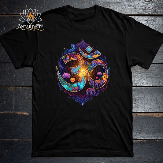 Om cotton T-shirt