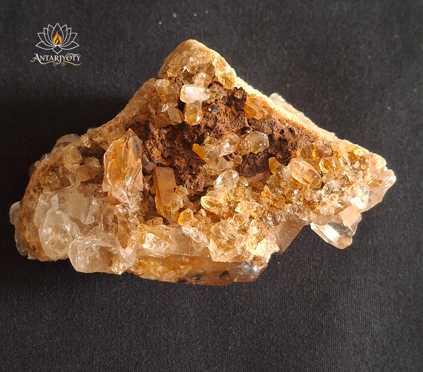 Clear Quartz Raw Cluster (iron stained)